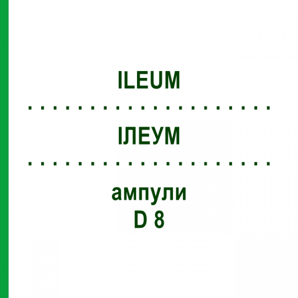 ИЛЕУМ (ILEUM) D 8 ампулы 10x1 мл - Гомеопатия WALA HEILMITTEL