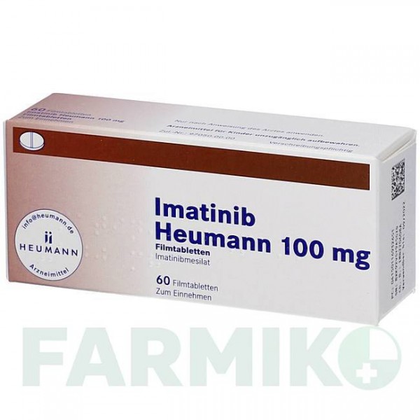 ІМАТИНІБ (IMATINIB) 100 мг таблетки 60 шт - Іматиніб HEUMANN PHARMA