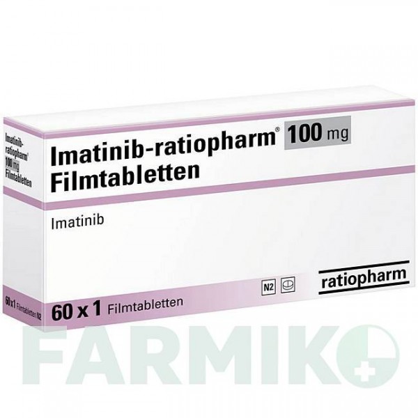 ІМАТИНІБ (IMATINIB) 100 мг таблетки 60 шт - Іматиніб RATIOPHARM