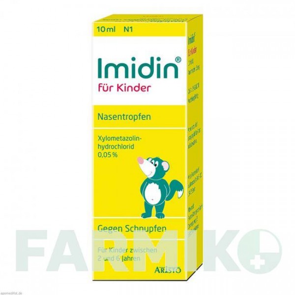 ИМИДИН (IMIDIN) капли 10 мл - Ксилометазолин ARISTO PHARMA