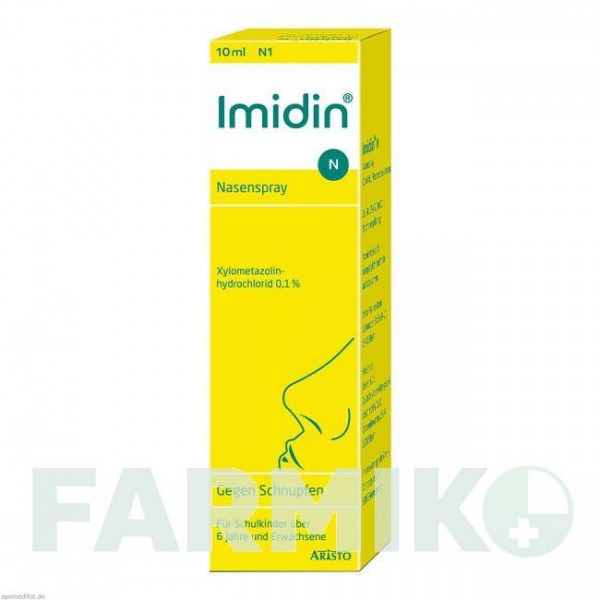 ІМІДИН (IMIDIN) спрей 10 мл - Ксилометазолін ARISTO PHARMA