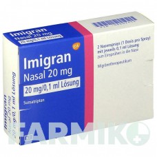 ІМІГРАН (IMIGRAN) 20 мг спрей 2 шт - Суматриптан GLAXOSMITHKLINE