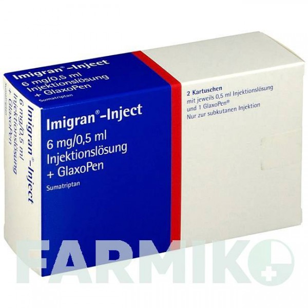 ИМИГРАН (IMIGRAN) раствор 2 шт - Суматриптан AXICORP PHARMA