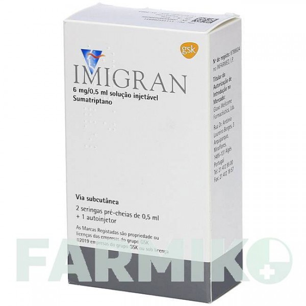 ИМИГРАН (IMIGRAN) раствор 2 шт - Суматриптан CC PHARMA