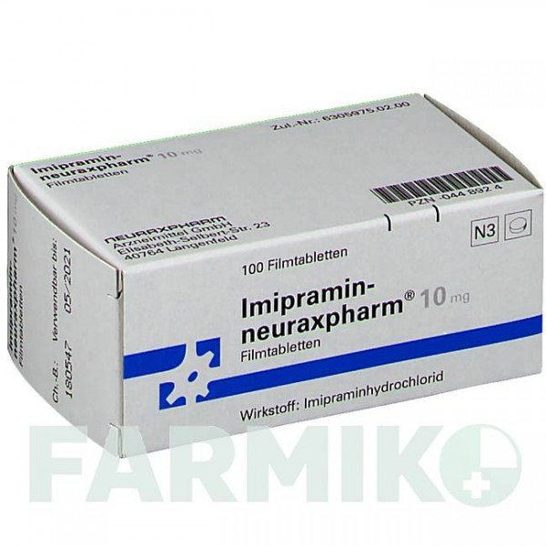 ИМИПРАМИН (IMIPRAMIN) 10 мг таблетки 100 шт - Имипрамин NEURAXPHARM