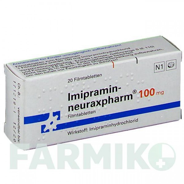 ИМИПРАМИН (IMIPRAMIN) 100 мг таблетки 20 шт - Имипрамин NEURAXPHARM
