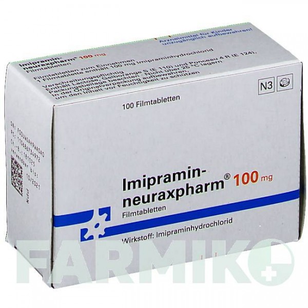 ІМІПРАМІН (IMIPRAMIN) 100 мг таблетки 100 шт - Іміпрамін NEURAXPHARM