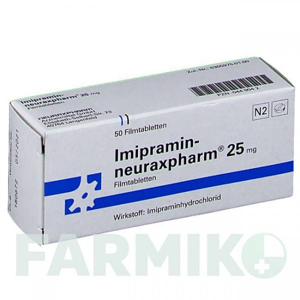ІМІПРАМІН (IMIPRAMIN) 25 мг таблетки 50 шт - Іміпрамін NEURAXPHARM