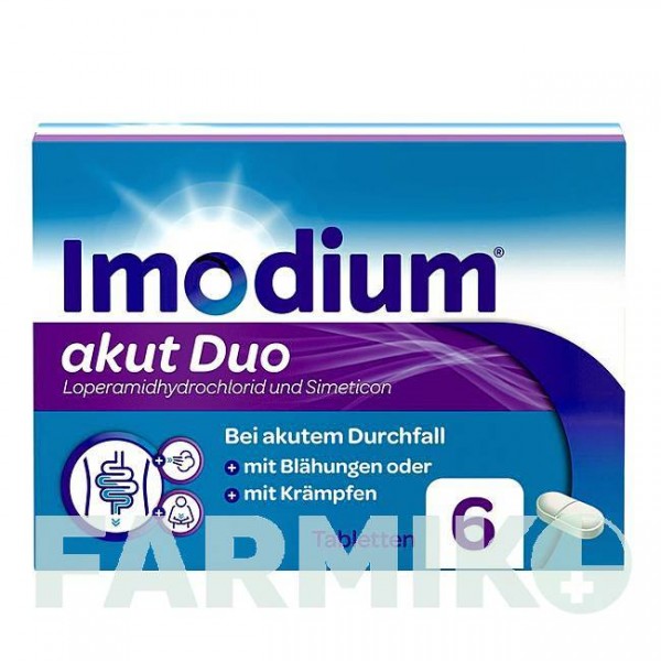 ИМОДИУМ (IMODIUM) 2 мг/125 мг таблетки 6 шт - Лоперамид, Другое JOHNSON & JOHNSON