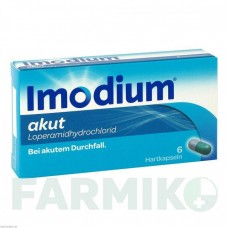 ИМОДИУМ (IMODIUM) капсулы 6 шт - Лоперамид JOHNSON & JOHNSON