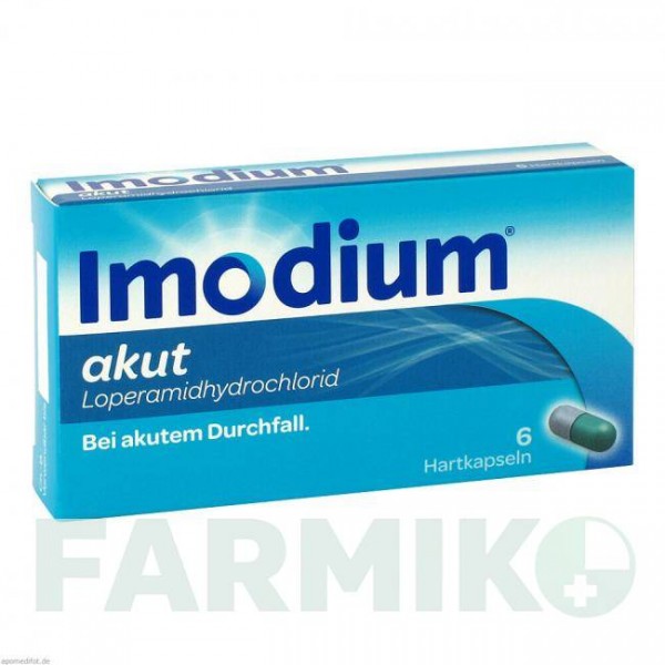 ІМОДІУМ (IMODIUM) капсули 6 шт - Лоперамід JOHNSON & JOHNSON