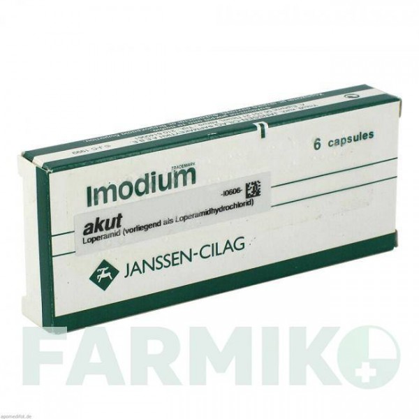 ІМОДІУМ (IMODIUM) капсули 6 шт - Лоперамід KOHLPHARMA