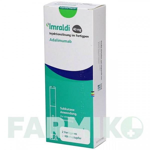 ИМРАЛДИ (IMRALDI) 40 мг/0,8 мл раствор 2 шт - Адалимумаб EURIMPHARM