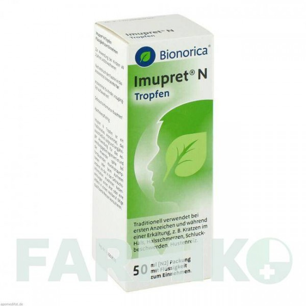 ІМУПРЕТ (IMUPRET) краплі 50 мл - Активні речовини BIONORICA