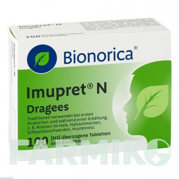 ІМУПРЕТ (IMUPRET) таблетки 100 шт - Активні речовини BIONORICA