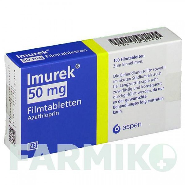 ИМУРЕК (IMUREK) 50 мг таблетки 100 шт - Азатиоприн ASPEN