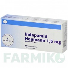 ИНДАПАМИД (INDAPAMID) 1,5 мг таблетки 30 шт - Индапамид HEUMANN PHARMA