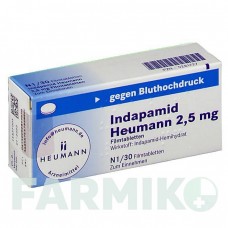 ИНДАПАМИД (INDAPAMID) 2,5 мг таблетки 30 шт - Индапамид HEUMANN PHARMA