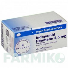 ИНДАПАМИД (INDAPAMID) 2,5 мг таблетки 100 шт - Индапамид HEUMANN PHARMA
