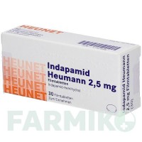 ІНДАПАМІД (INDAPAMID) 2,5 мг таблетки 30 шт - Індапамід HEUNET PHARMA