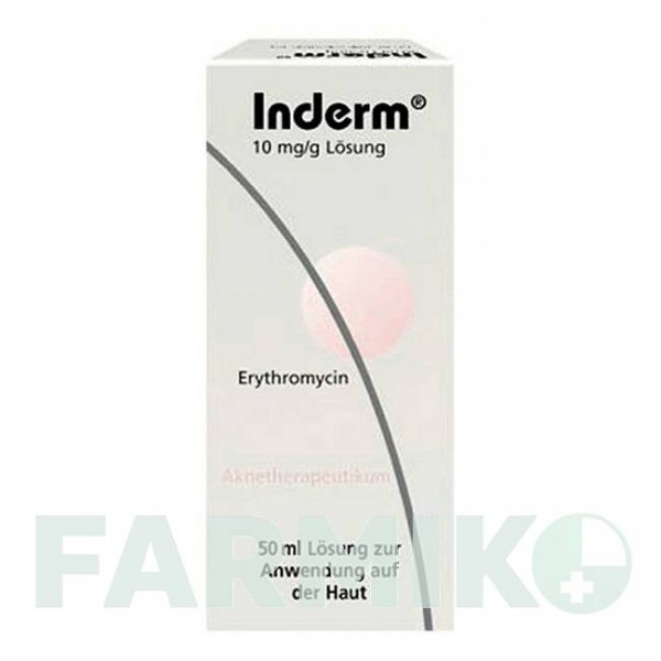 ИНДЕРМ (INDERM) раствор 50 мл - Эритромицин DERMAPHARM