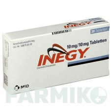 ИНЕДЖИ (INEGY) 10 мг/10 мг таблетки 30 шт - Симвастатин, Эзетимиб ORGANON