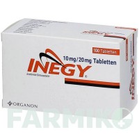 ИНЕДЖИ (INEGY) 10 мг/20 мг таблетки 100 шт - Симвастатин, Эзетимиб ORIGINALIS
