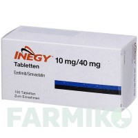 ИНЕДЖИ (INEGY) 10 мг/40 мг таблетки 100 шт - Симвастатин, Эзетимиб AXICORP PHARMA