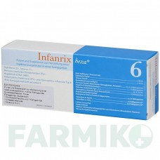 ІНФАНРИКС (INFANRIX) суспензія 1 шт - Дифтерія - гемофільна інфекція B - кашлюк - поліомієліт - правець - гепатит B AXICORP PHARMA