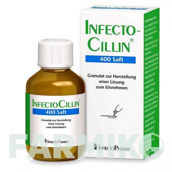 ИНФЕКТОЦИЛЛИН (INFECTOCILLIN) 400 гранулы 100 мл - Феноксиметилпенициллин INFECTOPHARM