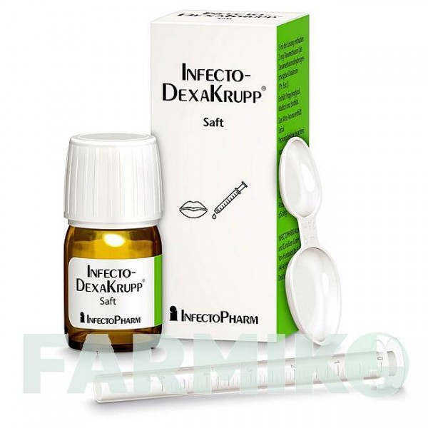 ИНФЕКТОДЕКСАКРУПП (INFECTODEXAKRUPP) 2 мг/5 мл раствор 30 мл - Дексаметазон INFECTOPHARM