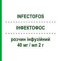ИНФЕКТОФОС (INFECTOFOS) 40 мг/мл 2 г раствор инфузионный 10 шт 50 мл - Фосфомицин INFECTOPHARM
