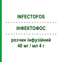 ИНФЕКТОФОС (INFECTOFOS) 40 мг/мл 4 г раствор инфузионный 10 шт 100 мл - Фосфомицин INFECTOPHARM