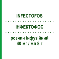 ІНФЕКТОФОС (INFECTOFOS) 40 мг/мл 8 г розчин інфузійний 200 мл - Фосфоміцин INFECTOPHARM