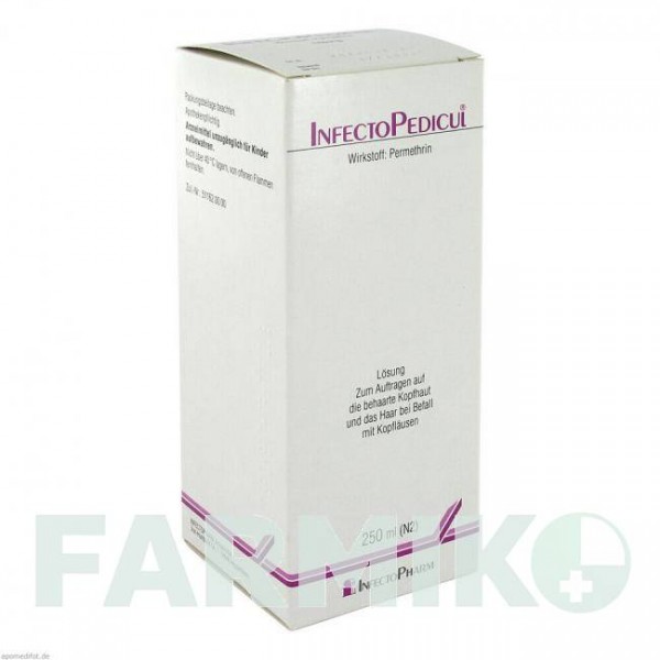 ИНФЕКТОПЕДИКУЛ (INFECTOPEDICUL) раствор 250 мл - Перметрин INFECTOPHARM