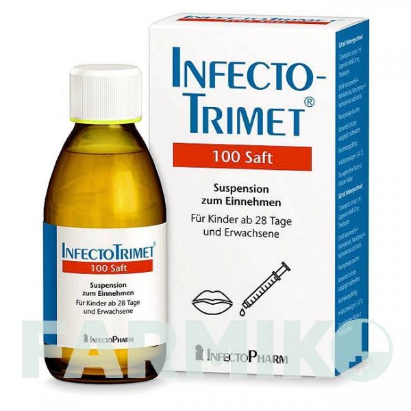 ИНФЕКТОТРИМЕТ (INFECTOTRIMET) 100 суспезия 75 мл - Триметоприм INFECTOPHARM