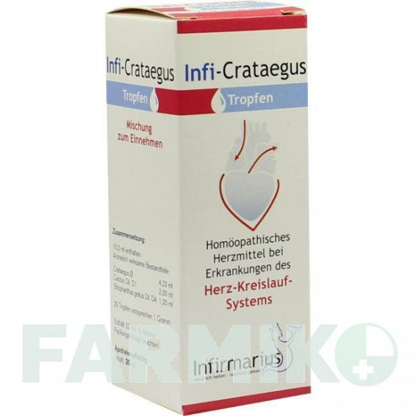 ИНФИ КРАТЕГУС (INFI CRATAEGUS) капли 20 мл - Гомеопатия INFIRMARIUS
