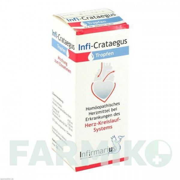 ИНФИ КРАТЕГУС (INFI CRATAEGUS) капли 50 мл - Гомеопатия INFIRMARIUS
