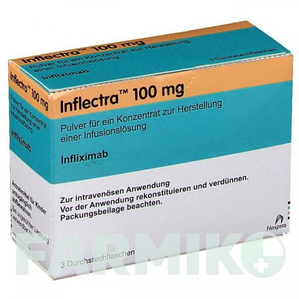 ИНФЛЕКТРА (INFLECTRA) 100 мг порошок 1 шт - Инфликсимаб PFIZER