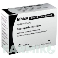 ИНХИКСА (INHIXA) 10000 МЕ 100 мг/1 мл раствор 24 шт - Эноксапарин TECHDOW PHARMA