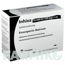 ИНХИКСА (INHIXA) 10000 МЕ 100 мг/1 мл раствор 24 шт - Эноксапарин TECHDOW PHARMA