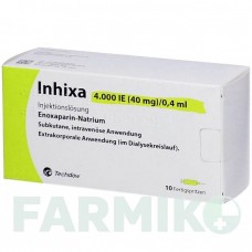 ІНХІКСА (INHIXA) 4000 МО 40 мг/0,4 мл розчин 10 шт - Еноксапарин ORIFARM