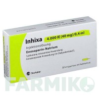 ІНХІКСА (INHIXA) 4000 МО 40 мг/0,4 мл розчин 2 шт - Еноксапарин TECHDOW PHARMA