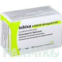 ИНХИКСА (INHIXA) 4000 МЕ 40 мг/0,4 мл раствор 10 шт - Эноксапарин TECHDOW PHARMA