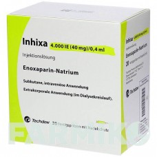 ІНХІКСА (INHIXA) 4000 МО 40 мг/0,4 мл розчин 20 шт - Еноксапарин TECHDOW PHARMA