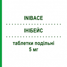 ИНИБЕЙС (INIBACE) 5 мг таблетки делимые 14 шт - Цилазаприл CHEPLAPHARM
