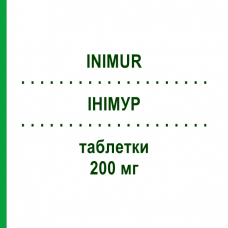 ИНИМУР (INIMUR) 200 мг таблетки 20 шт - Нифурател POLICHEM