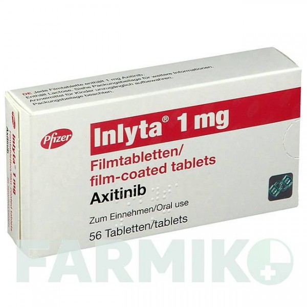 ИНЛИТА (INLYTA) 1 мг таблетки 56 шт - Акситиниб PFIZER