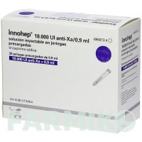 ИННОХЕП (INNOHEP) 18000 МЕ/0,9 мл раствор 30x0,9 мл - Тинзапарин CC PHARMA