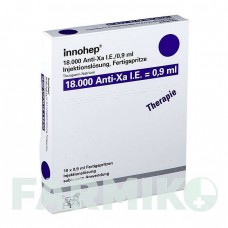 ИННОХЕП (INNOHEP) 18000 МЕ/0,9 мл раствор 10 шт - Тинзапарин LEO PHARMA